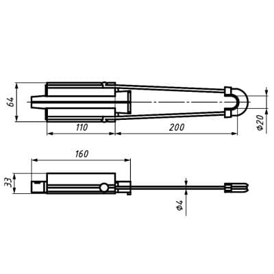 Кабели Зажим анкерный PA 1500 (50-70) NILED 10100381