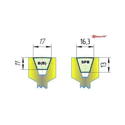 Кабели Ремень клиновой SPB-4000 Lp HIMPT
